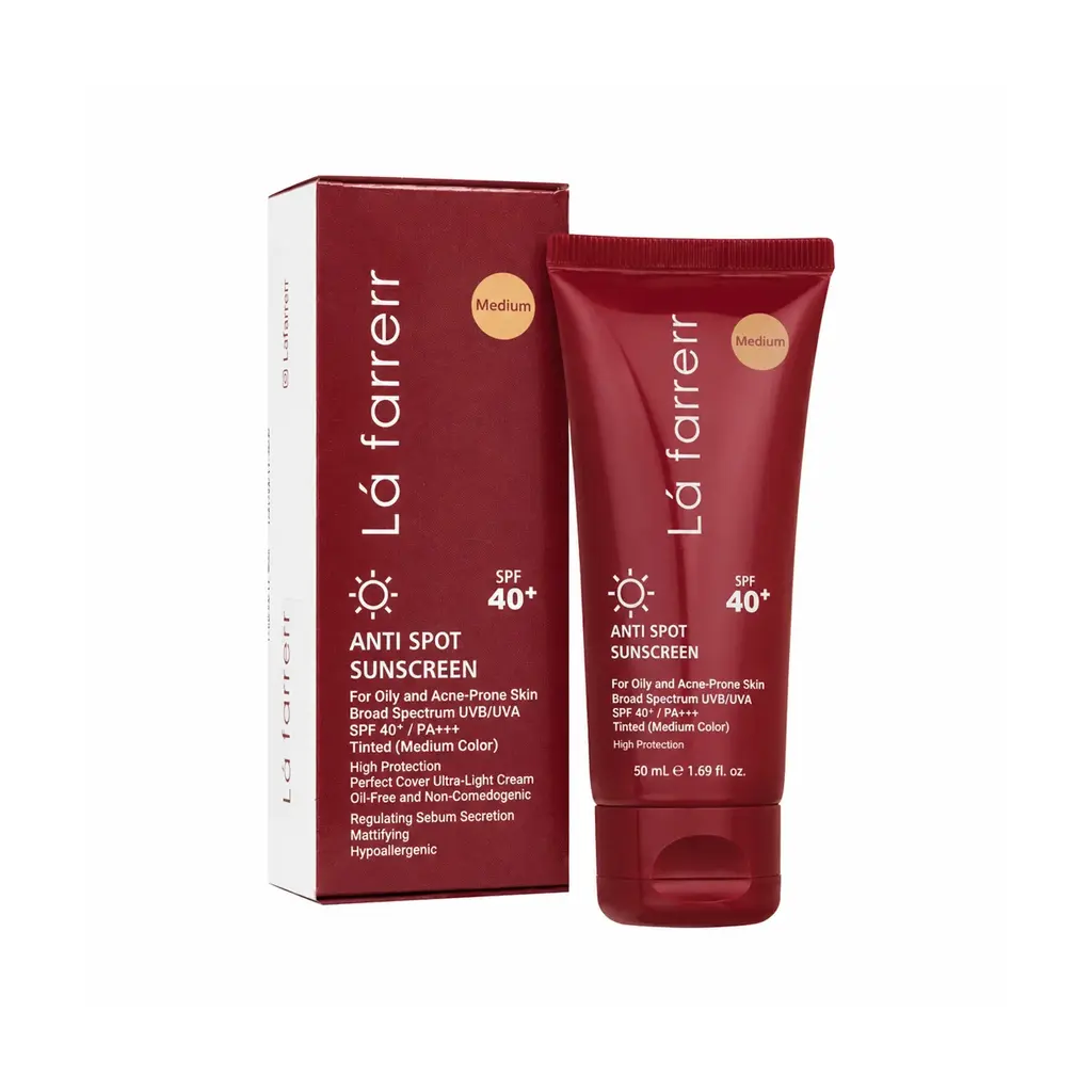 کرم ضد آفتاب و ضد لک SPF40 پوست چرب رنگ متوسط لافارر